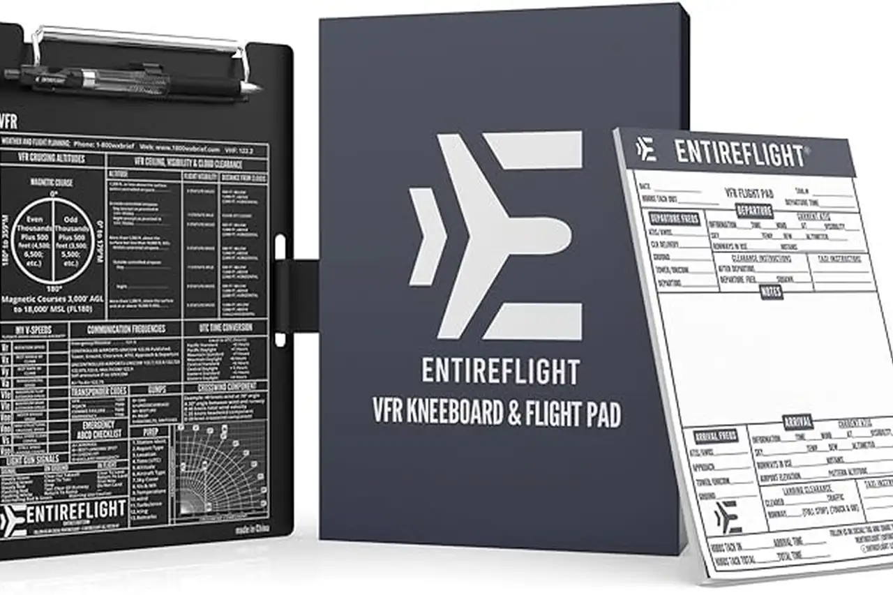 Aviation Pilot Kneeboard VFR Black