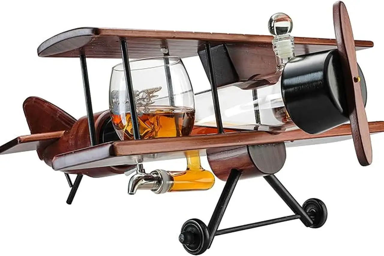 Airplane Whiskey Decanter Set